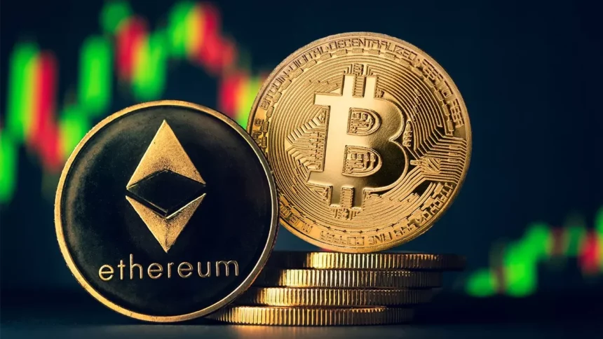 Bitcoin and Ethereum price decline